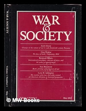 Image du vendeur pour War & society / volume 1 number 1 mis en vente par MW Books