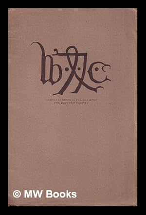 Image du vendeur pour Earliest printing in England : an indulgence of 1476 / Alfred W. Pollard mis en vente par MW Books