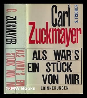 Seller image for Als wr's ein Stck von mir for sale by MW Books