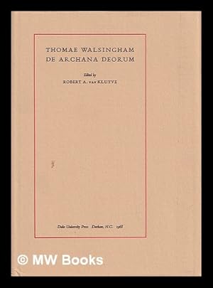 Seller image for Thomae Walsingham De Archana deorum / edited by Robert A. van Kluyve for sale by MW Books