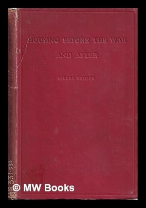 Seller image for Housing before the war and after / M.J. Elsas for sale by MW Books