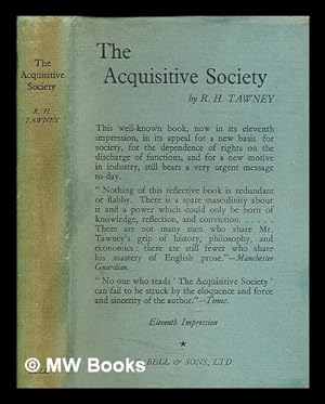 Bild des Verkufers fr The acquisitive society / by R.H. Tawney Fellow of Balliol College, Oxford zum Verkauf von MW Books