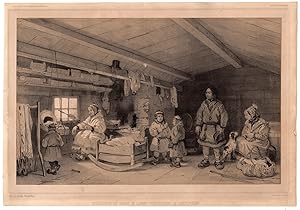 Antique Print-INHABITANTS OF LAPLAND-NORWAY-KAUTOKEINO-Bayot-Lauvergne-ca. 1850