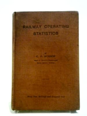 Image du vendeur pour Railway Operating Statistics mis en vente par World of Rare Books