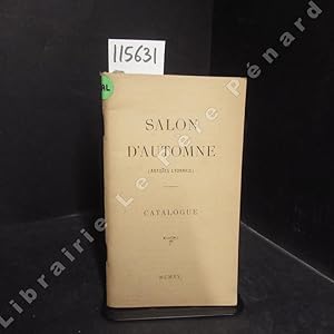 Seller image for Salon d'Automne (Artistes lyonnais). Catalogue 1920. Palais Municipal des Expositions. Quai de Bondy. Du 1er Octobre au 20 Novembre 1920 for sale by Librairie-Bouquinerie Le Pre Pnard