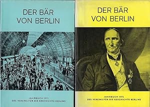 Immagine del venditore per Der Br von Berlin. Jahrbuch des Vereins fr die Geschichte Berlins. Zwanzigste Folge 1971 / Einundzwanzigste Folge 1972. Zwei Bnde venduto da Antiquariat Stange