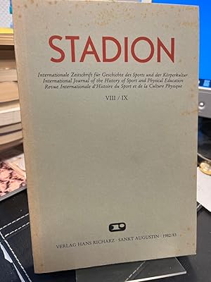 Bild des Verkufers fr Stadion - Zeitschrift fr Geschichte des Sports und der Krperkultur. VIII / IX. 1982/83 Journal of the History of Sport and Physical Education / Revue d Histoire du Sport et de la Culture Physique / II, in 2 Bnden : internationale Zeitschrift fr Geschichte des Sports zum Verkauf von Antiquariat Hecht