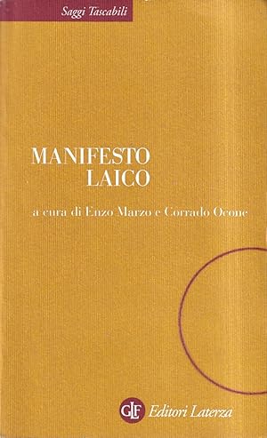 Bild des Verkufers fr Manifesto laico zum Verkauf von Il Salvalibro s.n.c. di Moscati Giovanni