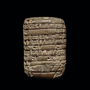 Old Babylonian cuneiform clay tablet: an inventory of drivers of plough oxen.