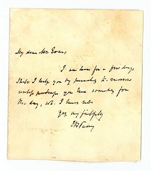 Imagen del vendedor de Autograph letter signed ("EB Pusey"). a la venta por Antiquariat INLIBRIS Gilhofer Nfg. GmbH