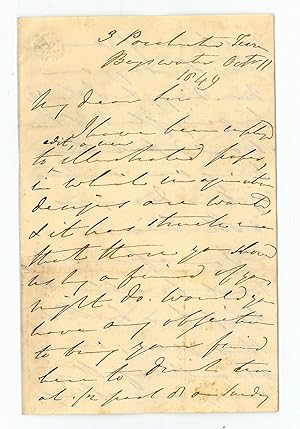 Seller image for Autograph letter signed. for sale by Antiquariat INLIBRIS Gilhofer Nfg. GmbH