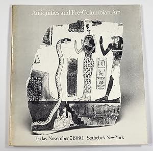 Antiquities and Pre-Columbian Art. Sotheby's New York: November 7, 1980. Sale No. 4465Y. Egyptian...