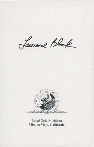 Imagen del vendedor de LAWRENCE BLOCK BIBLIOGRAPHY 1958-1993 a la venta por BUCKINGHAM BOOKS, ABAA, ILAB, IOBA