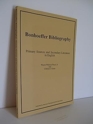 Bild des Verkufers fr Bonhoeffer Bibliography: Primary Sources and Secondary Literature in English zum Verkauf von Lily of the Valley Books