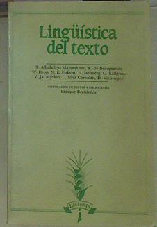 Imagen del vendedor de Lingstica del texto a la venta por Almacen de los Libros Olvidados