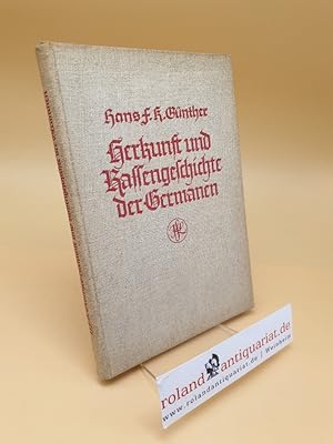 Bild des Verkufers fr Herkunft und Rassengeschichte der Germanen zum Verkauf von Roland Antiquariat UG haftungsbeschrnkt