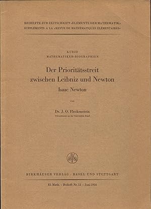 Bild des Verkufers fr Der Priorittsstreit zwischen Leibniz und Newton Kurze Mathematiker-Biographien zum Verkauf von avelibro OHG