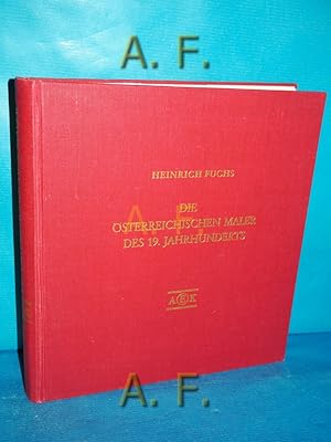 Bild des Verkufers fr Die sterreichischen Maler des 19. Jahrhunderts, Ergnzungsband 1: A - K. zum Verkauf von Antiquarische Fundgrube e.U.