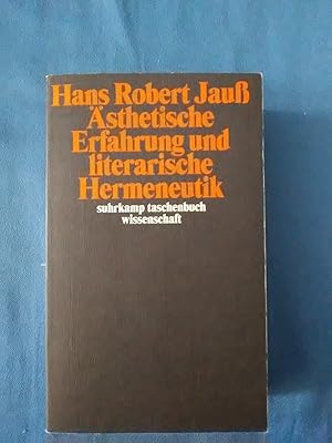 Bild des Verkufers fr sthetische Erfahrung und literarische Hermeneutik. Hans Robert Jauss / Suhrkamp-Taschenbuch Wissenschaft ; 955. zum Verkauf von Antiquariat BehnkeBuch