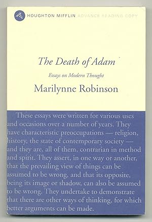 Seller image for The Death of Adam: Essays on Modern Thought for sale by Between the Covers-Rare Books, Inc. ABAA