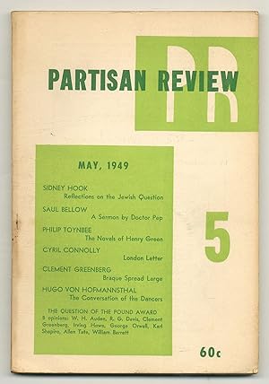 Image du vendeur pour Partisan Review - Vol. XVI, No. 5, May 1949 mis en vente par Between the Covers-Rare Books, Inc. ABAA