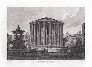 Seller image for Tempio di Vesta" - Roma Rome Rom / Tempel der Vesta for sale by Antiquariat Steffen Vlkel GmbH