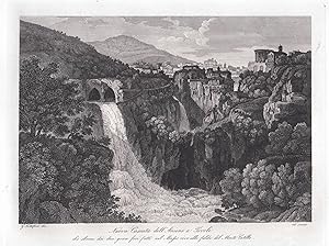 Seller image for Nuova Cascata dell'Aniene in Tivoli" - Italia Italy Italien for sale by Antiquariat Steffen Vlkel GmbH