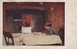 Immagine del venditore per dog postcard: Making a Fool of Him venduto da Mobyville