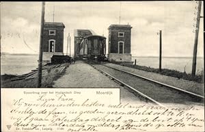 Ansichtskarte / Postkarte Moerdijk Nordbrabant Niederlande, Eisenbahnbrücke Hollandsch Diep