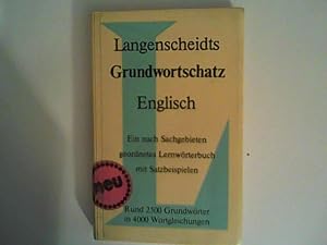 Seller image for Langenscheidts Grundwortschatz Englisch for sale by ANTIQUARIAT FRDEBUCH Inh.Michael Simon