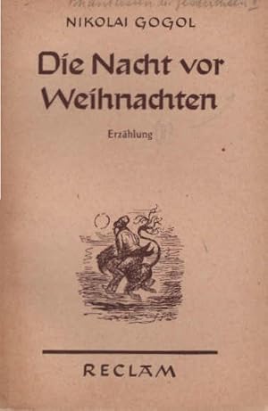 Bild des Verkufers fr Gogol , Nikolaj Vasil evi : Phantasien und Geschichten; Teil: 2., Die Nacht vor Weihnachten. bers. v. Philipp Lbenstein / Reclams Universal-Bibliothek ; 1744 zum Verkauf von Schrmann und Kiewning GbR