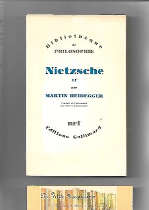 Image du vendeur pour Nietzsche Tome 2 mis en vente par La Petite Bouquinerie