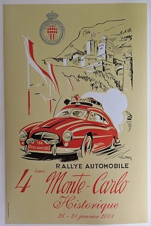 AFFICHE : 4ème RALLYE AUTOMOBILE MONTE-CARLO HISTORIQUE