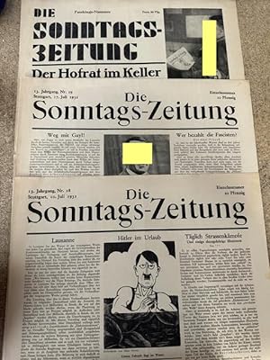 Die Sonntags-Zeitung - Konvolut 1933