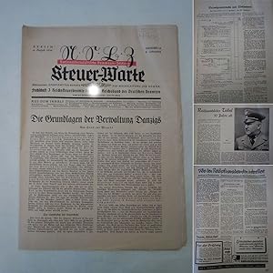 Seller image for Steuer-Warte. Nationalsozialistische Beamten-Zeitung 8. Jahrgang Nr. 16 vom 6. August 1939 * G r u n d l a g e n d e r V e r w a l t u n g D a n z i g s / V e r p f  n d u n g von Liegenschaften durch J u d e n in  s t e r r e i c h for sale by Galerie fr gegenstndliche Kunst