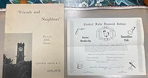 Image du vendeur pour Friends and Neighbors" Souvenir Program Diamond Jubilee Central Falls, RI mis en vente par biblioboy