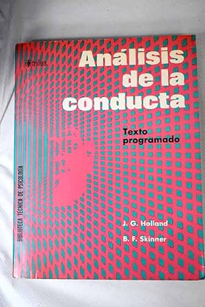 Image du vendeur pour Anlisis de la conducta mis en vente par Alcan Libros