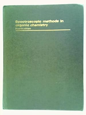 Bild des Verkufers fr Spectroscopic Methods in Organic Chemistry zum Verkauf von World of Rare Books
