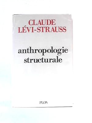 Bild des Verkufers fr Anthropologie Structurale zum Verkauf von World of Rare Books