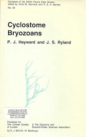 Immagine del venditore per Cyclostome Bryozoans. Keys and notes for the identification of the species. venduto da C. Arden (Bookseller) ABA