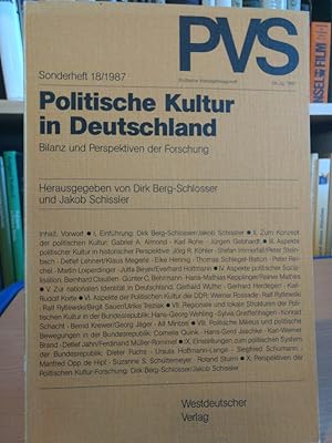 Seller image for Politische Kultur in Deutschland. Bilanz und Perspektiven der Forschung. for sale by PlanetderBuecher