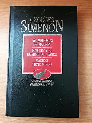 Imagen del vendedor de LAS MEMORIAS DE MAIGRET/ MAIGRET Y EL HOMBRE DEL BANCO/ MAIGRET TIENE MIEDO a la venta por Libros Ramban