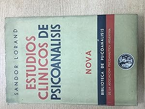 Seller image for Estudios clinicos de psicoanalisis for sale by Libros nicos