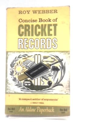 Imagen del vendedor de Concise Book of Cricket Records a la venta por World of Rare Books