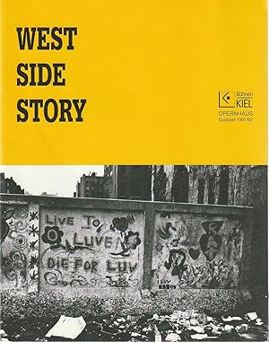 Bild des Verkufers fr Programmheft Leonard Bernstein WEST SIDE STORY Premiere 10. November 1991 Spielzeit 1991 / 92 zum Verkauf von Programmhefte24 Schauspiel und Musiktheater der letzten 150 Jahre