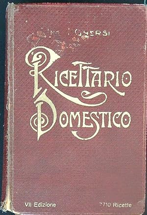 Imagen del vendedor de Ricettario Domestico: Enciclopedia Moderna per la Casa a la venta por Miliardi di Parole