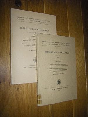 Thüringischer Dialektatlas. Lieferung 1 (Textteil) u. 2 (Textteil) (2 Bände)