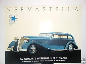 GRAVURE EN COULEUR AUTO 8 CYLINDRES RENAULT