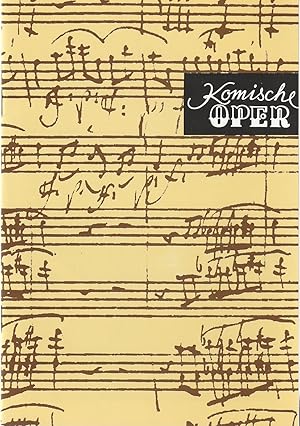 Seller image for Programmheft 2. SINFONIEKONZERT DES ORCHESTERS DER KOMISCHEN OPER 20. Oktober 1994 Spielzeit 1994 / 95 for sale by Programmhefte24 Schauspiel und Musiktheater der letzten 150 Jahre