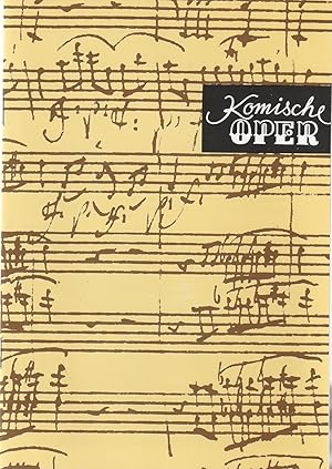 Seller image for Programmheft 3. SINFONIEKONZERT DES ORCHESTERS DER KOMISCHEN OPER 17. November 1994 Spielzeit 1994 / 95 for sale by Programmhefte24 Schauspiel und Musiktheater der letzten 150 Jahre